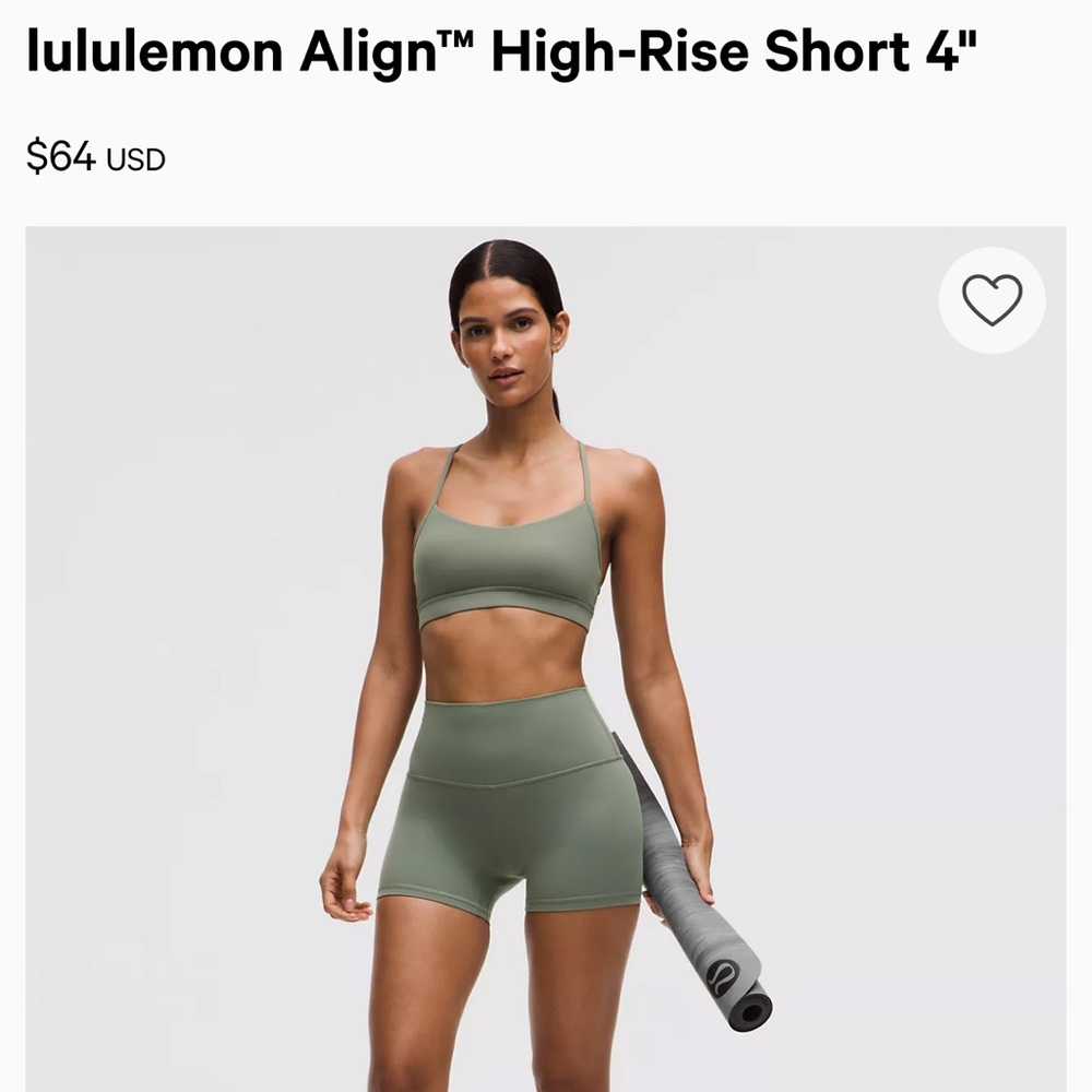Lululemon Align High-Rise Short • NWT • Size 12